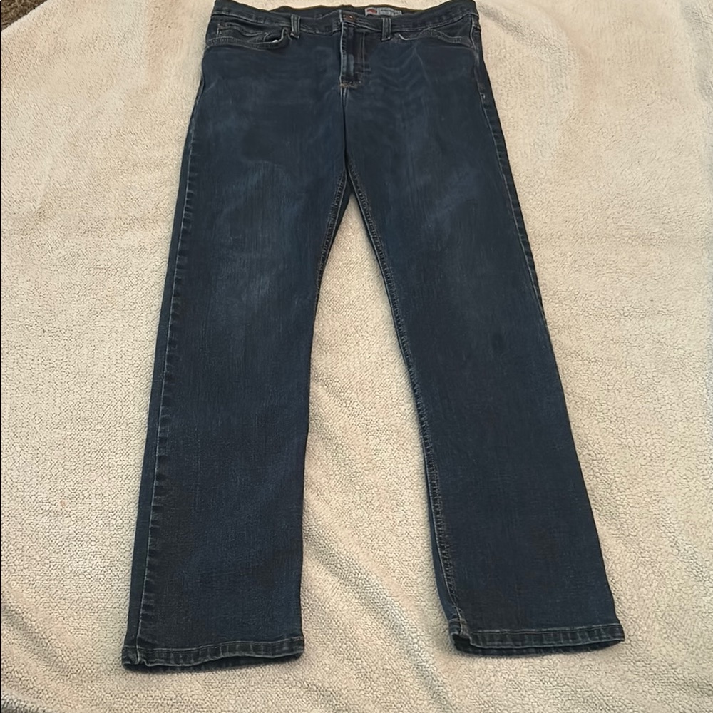 Wrangler Men's Dark Blue Straight Jeans